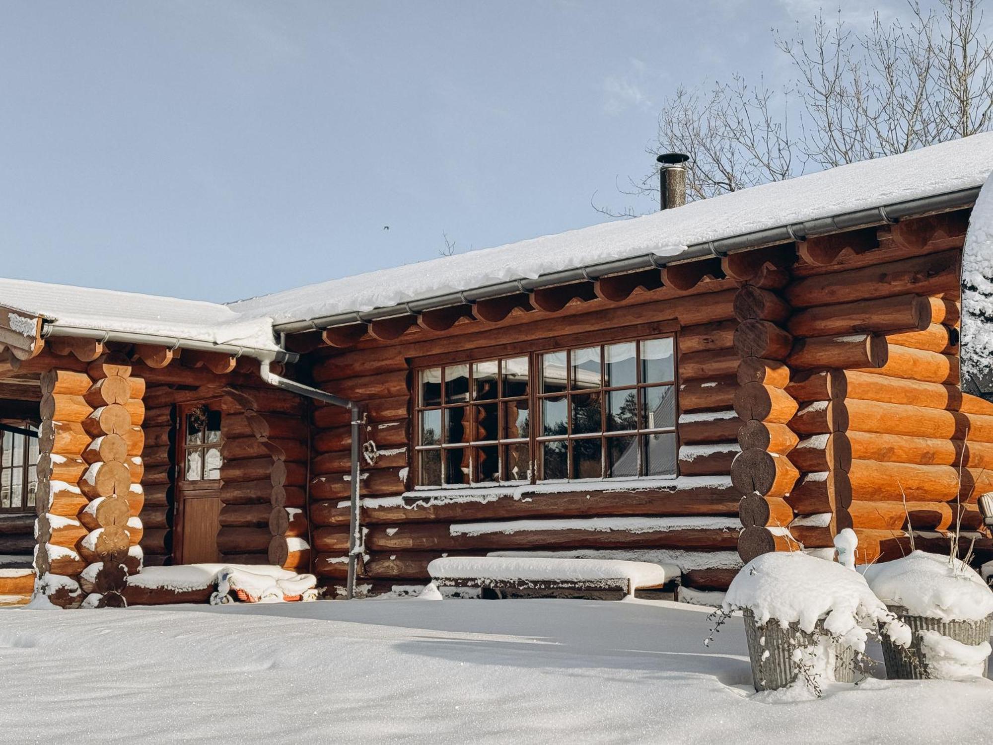 Fjordhygge - Authentic Wood Log Cabin Summerhouse Near Water, Fjord And Forest Jaegerspris Exterior photo
