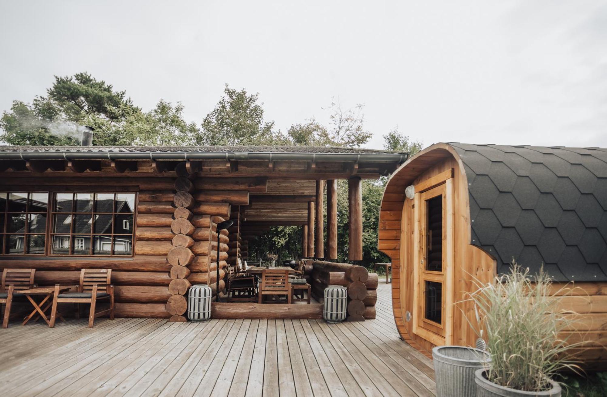 Fjordhygge - Authentic Wood Log Cabin Summerhouse Near Water, Fjord And Forest Jaegerspris Exterior photo